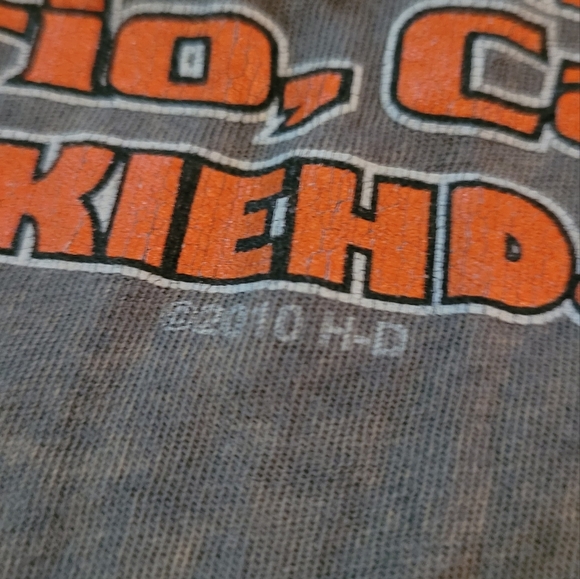 Harley-Davidson Faded Green Skull Short Sleeve Tee - Picture 4 of 4